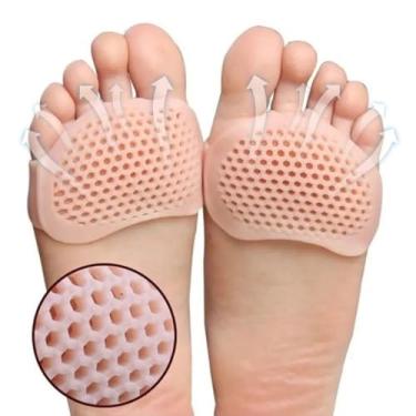 Imagem de Palmilha de Silicone Ortopédica | Protetor para Calos e Fascite Plantar | Conforto no Salto Alto