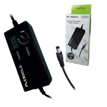 Imagem de Fonte De Energia Regulável Universal 3v a 24v Até 2a Pino P4 - FLEX