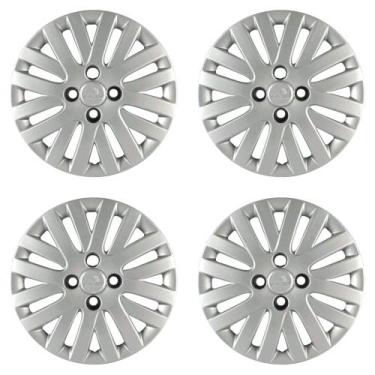 Imagem de Calota Aro 14" cor Prata Mod Gol/Voyage/Saveiro G5 2009/11 (Jogo c/ 4 