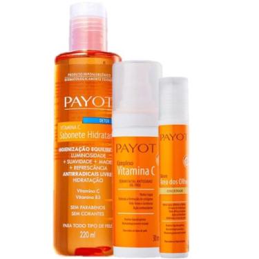 Imagem de Kit Payot Vitamina C Limpeza Facial e Reducao de Olheiras (3 Produtos)
