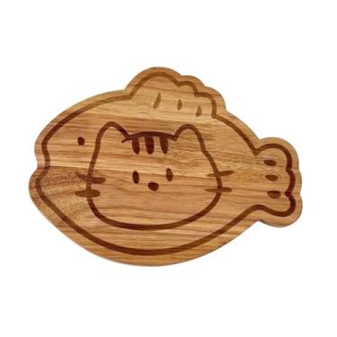 Imagem de WeiLaiKeQi Sushi de tábua de aranha de madeira servando bandeja de bandeja de pão bandeja de alimentos para refeições domésticas preparar pão frutas vegetais,