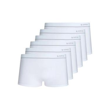 Imagem de Kit com 6 Cuecas Sunga Lupo 676-002, Branco, M