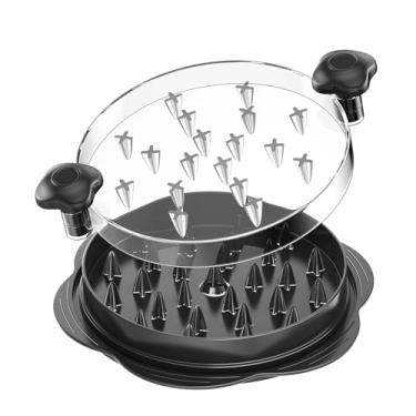 Imagem de Vertdens Triturador de frango, triturador de frango grande, triturador de frango, torção de 3 camadas, ferramenta visual grande para triturar peito de frango, adequado para triturar todos os tipos de