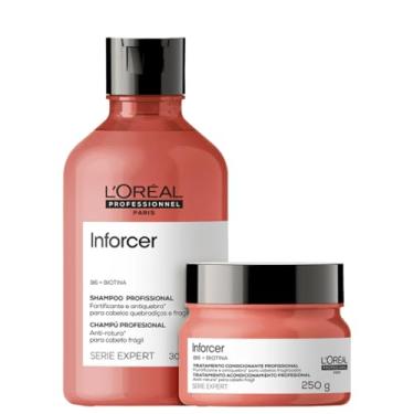 Imagem de Kit L'Oréal Professionnel Inforcer Serie Expert Shampoo 300ml + Máscara 250g (2 Produtos)