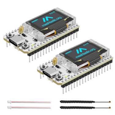 Imagem de MakerFocus Placa De Desenvolvimento Esp32 Lora V3 De 2 Peças Com Antena De 915 Mhz Wifi Bluetooth Integrado Sx1262 Cp2102 Display Oled De 0,96 Polegadas Interface Tipo C Para Cenas Inteligentes Mesh