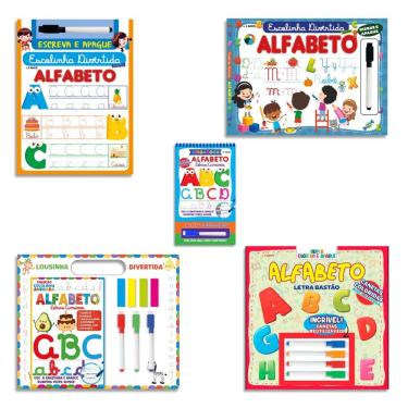 Imagem de Combo Escolinha Divertida Alfabeto Extra - Kit com 5 Livros