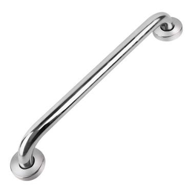 Imagem de Barra Alça De Apoio Inox Reta Prateada Segurança Banheiro - Neoimp