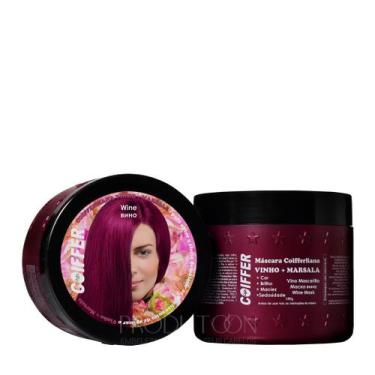 Imagem de Máscara Tonalizante vinho marsala Coiffer 350g coifferliana