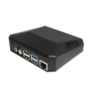 Imagem de Argon Nanosound One Case para Raspberry Pi 4 – Capa de áudio de alumínio premium com DAC integrado, saída de som Hi-Fi, gabinete de resfriamento passivo e ativo para Pi 4
