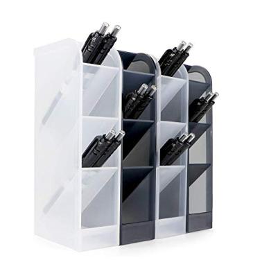 Imagem de Porta-lápis de caneta/mesa de papelaria organizador de pincéis de maquiagem, caixa de mesa, escritório, material escolar, organizadores para canetas, borrachas, pincéis de tinta, suporte de