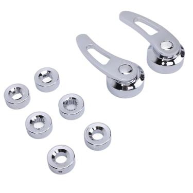 Imagem de Kit de manivela de janela, 3-1/5.1 cm alumínio janela janela para hot rod Kustom (galvanizado)