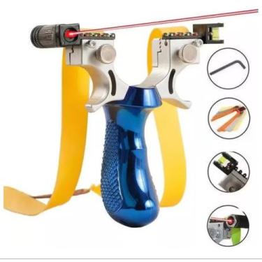 Imagem de Estilingue De Mira A Laser De Pesca Profissional Alta Qualidade - Blue