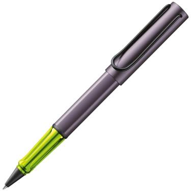 Imagem de Lamy AL-star beringela - Caneta esferográfica com aderência transparente e ergonômica e largura da linha M - corpo de alumínio leve - incluindo refil rollerball M 160 cm preto