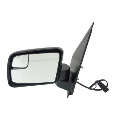 Imagem de JC Whitney Espelho elétrico do lado do motorista para Ford Transit Connect 2011-2013 com vidro Spotter texturizado construído a partir de 4 de outubro de 2010 JFD246EL