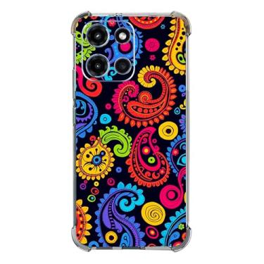 Imagem de Beaucov Capa para Moto G 2025, linda estampa paisley, proteção contra quedas, à prova de choque, capa protetora de corpo inteiro resistente a arranhões para Motorola Moto G 2025