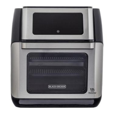 Imagem de Airfryer Black+Decker AFO12G 5 Em 1 1500w 12L- 220V, Preto e Inox, 220