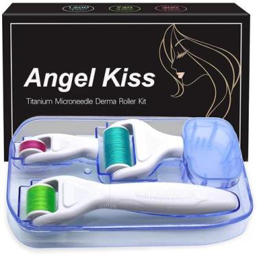 Imagem de Microagulhamento de titânio Derma Roller Angel Kiss 4 em 1 0,25 mm/0,3
