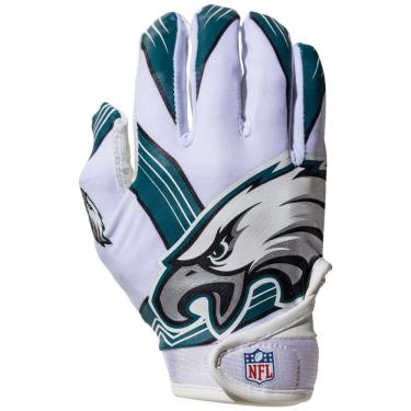 Imagem de Franklin Sports Philadelphia Eagles Youth nfl Football Receiver Gloves - Receiver Gloves for Kids - nfl Team Logos and Silicone Palm - Youth s/xs Pair