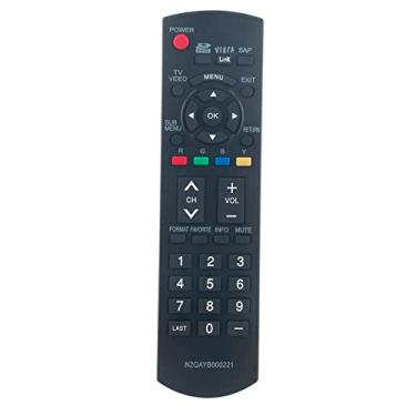 Imagem de AIDITIYMI Controle remoto infravermelho de substituição N2QAYB000221 para Panasonic Plasma TV TH-42PX80U TH-42PZ80U TH-46PZ80U TH-50PZ80U TH-50PX80UA TH-50PE8U TH-50PX80U TH-C42HD18 TC-26LXLX. 85 TC2