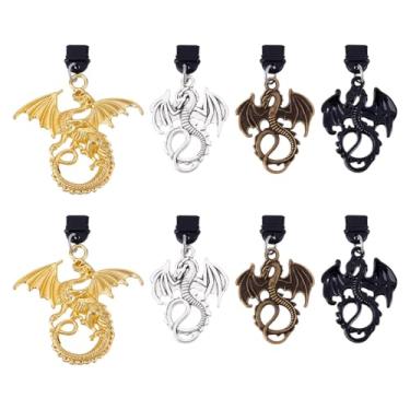 Imagem de HOBBIESAY 8 peças 4 cores USB tipo C plugues de poeira 45-56 mm dragão tipo C porta plugue poeira charme porta carregamento capas capas para celular tablet fone de ouvido portas de carregamento poeira