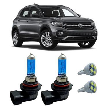 Imagem de Lâmpadas Super Branca H8 12V 35W Volkswagen T-Cross + T10 - FullLight