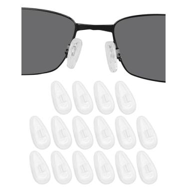 Imagem de DROGO 8 pares de almofadas de nariz de substituição de silicone macio para Oakley Whisker/WireTap/Crosshair 2.0 OO4044/metade fio 2.0/placa de metal/liquidificador 6B óculos/óculos de sol