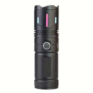 Imagem de Lanterna LED Recarregável Super Brilhante – 6 Modos de Iluminação | COB de Alta Intensidade | Foco Ajustável | Entrada USB-C | Ideal para Camping, Emergências e Uso Diário