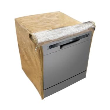 Imagem de CAPA PARA LAVA LOUÇAS MIDEA 8 SERVIÇOS TRANSPARENTE FLEX (Bege)