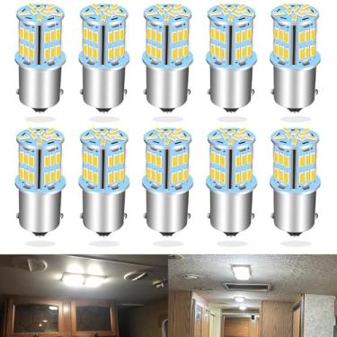 Imagem de UNXMRFF Lâmpadas LED 1141 BA15S de 12 Volts, 1156 Lâmpada LED Branca Quente Luz Interior RV, 1073 1003 7506 Lâmpadas LED para RV Interior Marine Travel Trailer Barco Motorhome Camper Lâmpadas