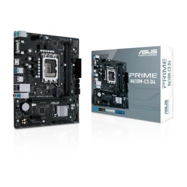 Imagem de Placa Mãe ASUS PRIME H610M-CS D4, LGA 1700, mATX, DDR4, Preto - 90MB1B