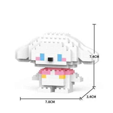 Imagem de Brinquedo Blocos de Montar Infantil Brinquedo Educativo Animais De Bri