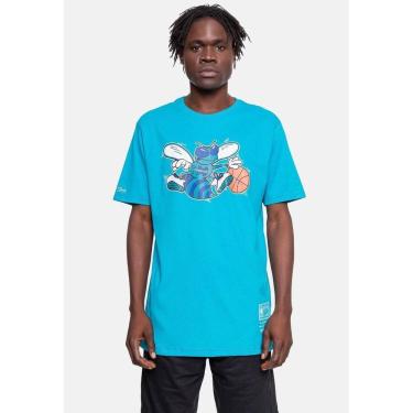 Imagem de Camiseta Mitchell & Ness Masculina NBA Teams Charlotte Hornets