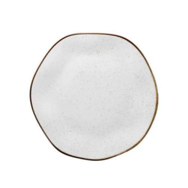 Imagem de Prato de Sobremesa Ryo Maresia em Porcelana Decorada 21,5cm - Oxford