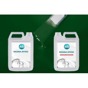 Imagem de Resina Epóxi 1Kg + Cor Sólida Verde Musgo Ral 6005 Ag Alta E - Resinas
