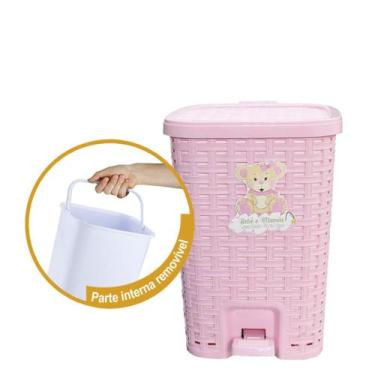 Imagem de Lixeira Smart C/ Tampa E C/ Balde Removível 15L Bebê & Mamãe - Monte L