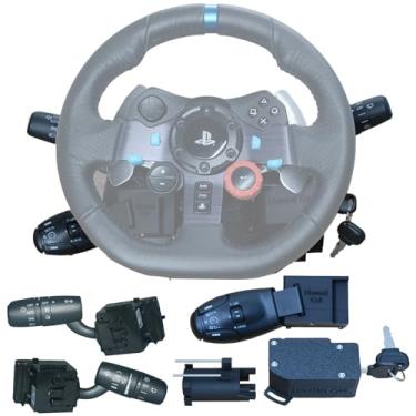Imagem de Obokidlyamor Multi-Function Stalks Turn Wiper Lever+ Turn Signal Headlight Dimmer Switch+Cruise Control Switches+ Ignition Switch Key For Logitech G920 G923 G25 G27 G29 G PRO Racing Steering Wheel
