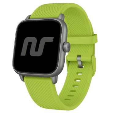 Imagem de NSmart - Pulseiras de Rajadas Silicone 20mm compatível com Galaxy Watch 3 41mm - Galaxy Active 2 40mm e 44mm - Galaxy Watch 4 5 6 - Amazfit GTR 42mm - Amazfit GTS 2 mini / GTS 3 / GTS 4 mini - Amazfit BIP (Único, Verde Claro)
