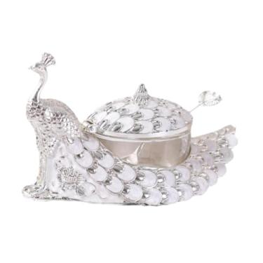 Imagem de Bothyi Lata de condimentos com colher, caixa de armazenamento moderna e versátil, pote de temperos, açucareiro para sala de jantar, casa de férias, café, bar