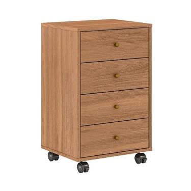 Imagem de Mesa de Cabeceira 4 Gavetas Presence Demobile