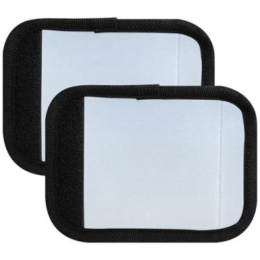 Imagem de Personalizada Elegante Azul Aqua Gradiente Bolsa de Bagagem Alça Envoltório Bonito Identificador Capas de Alça Neon Acessórios de Mala, Pacote com 2, Elegante gradiente azul Alice, 2 Pack, Linda