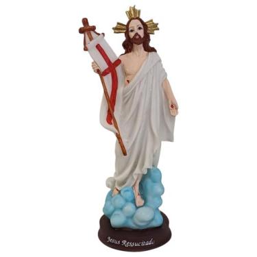 Imagem de Imagem de Nosso Senhor Jesus Cristo Ressuscitado 20cm em Resina - R&S