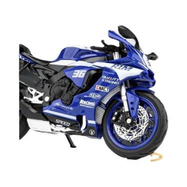 Imagem de Motocicleta De Brinquedo Yamaha R1M Em Escala 1/12, Liga Metálica Fund