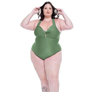 Imagem de Maiô Plus Size Feminino Com Bojo Amarração nas Costas - HYPE MODAS, Ma