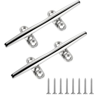 Imagem de Chuteira de barco de 4/5/6 polegadas - Base aberta 316 de aço inoxidável, grampo de corda de grampo marinho, acessórios de amarração com parafusos para barcos, caiaque, fuzileiro naval, convés