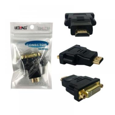 Imagem de Adaptador Dvi Femea (24+1) Para Hdmi Macho Le-5511 - Lelong