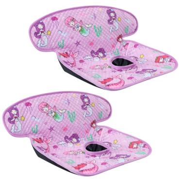 Imagem de INFANZIA Assento seco, protetor de assento de carro impermeável forro de assento de carro treinamento penico crianças, bebês e bebês, almofada para carrinhos de bebê (roxo, 2 pacotes