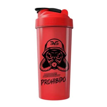 Imagem de 3VS Nutrition Coqueteleira/Shaker Prohibido Vermelha - Academia 600ml