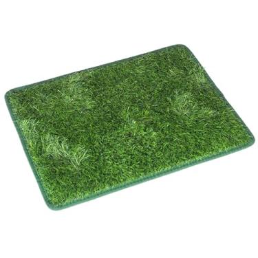 Imagem de Bothyi Tapete de grama para cães, grama artificial macia, fácil de limpar, tapete para xixi de cachorro em ambientes internos e externos, decoração de porta, L