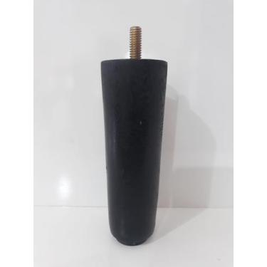 Imagem de Pes Cama Box 12 cm de Altura Preto Kit com 7 Unidades - Fenix Mendonça