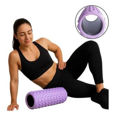 Imagem de Rolo Liberação Miofascial 33Cm Massagem Diamond Lilás Acte